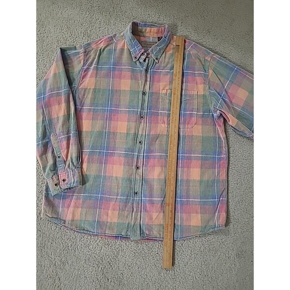 Clearwater Outfitters Corduroy Shirt Mens XXL Plaid Button Down Preppy Outdoors - Picture 4 of 13